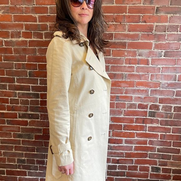 French Connection FCUK Tokyo Japan custom design SAMPLE belted trench coat - Picture 2 of 6